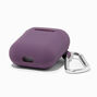 Solid Dark Purple Silicone Earbud Case Cover - Compatible With Apple AirPods&reg;,