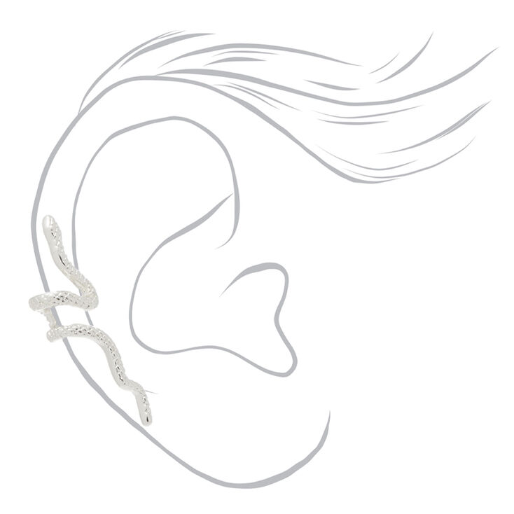 Silver Snake Ear Cuff,