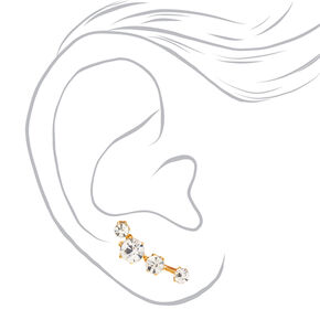 Gold Plated Crystal Constellation Ear Crawlers,