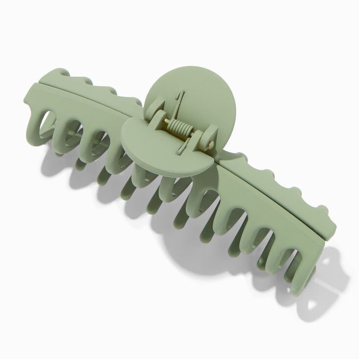 Matte Sage Green Large Hair Claw,