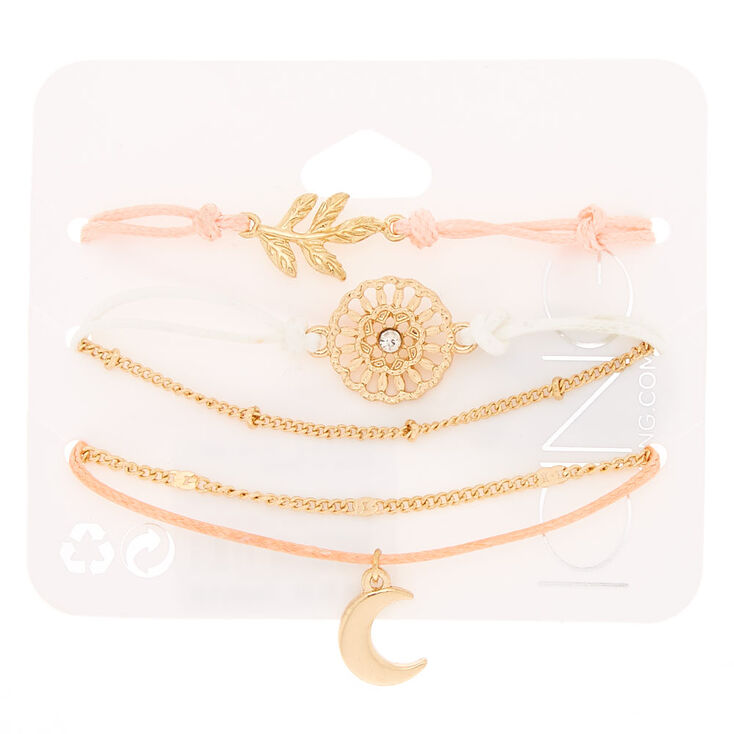 Gold Dainty Bracelets - 5 Pack,