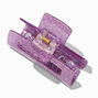 Purple Glitter Medium Hair Claw,