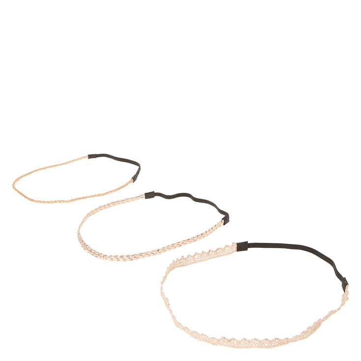 Rose Gold Braided Headwraps,