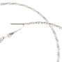 Silver-tone Thin Hammered 70MM Hoop Earrings,