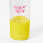 Happy Hour Yellow Glitter Shot Glass,