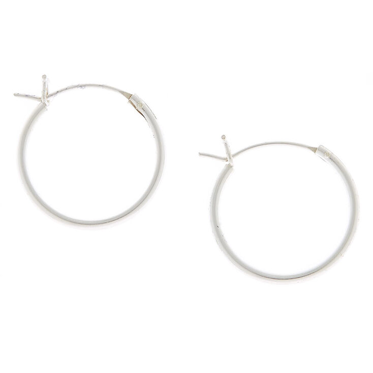 Sterling Silver Classic Hoop Earrings