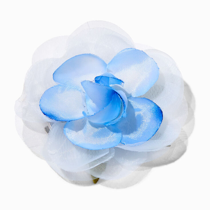 Purple &amp; Blue Flower Hair Clips - 2 PackA,