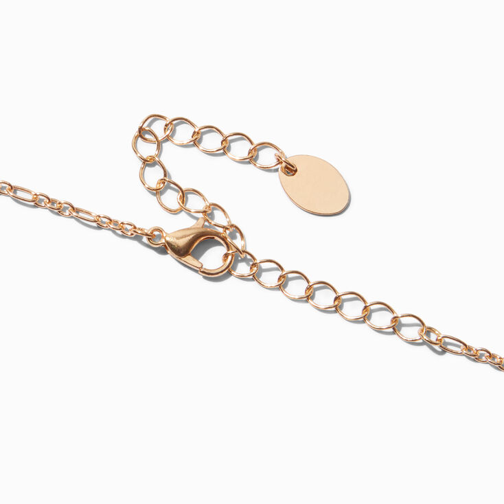 Gold Pearl Toggle Pendant Necklace,