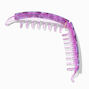 Purple Tortoiseshell Acrylic Banana Hair Claw,