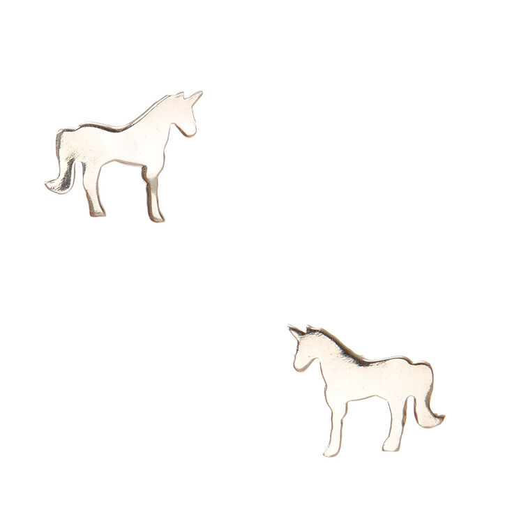 925 Sterling Silver Unicorn Love Earrings,