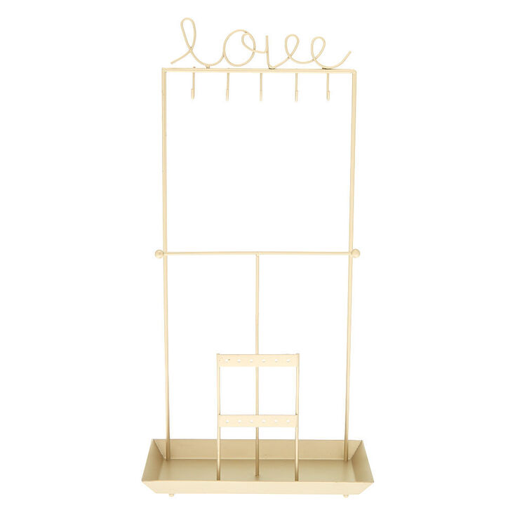 Love Standing Jewelry Holder - Gold,