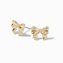Gold-tone Bow Stud Earrings,