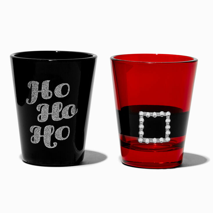 &quot;Ho Ho Ho&quot; Christmas Shot Glass Set - 2 Pack,