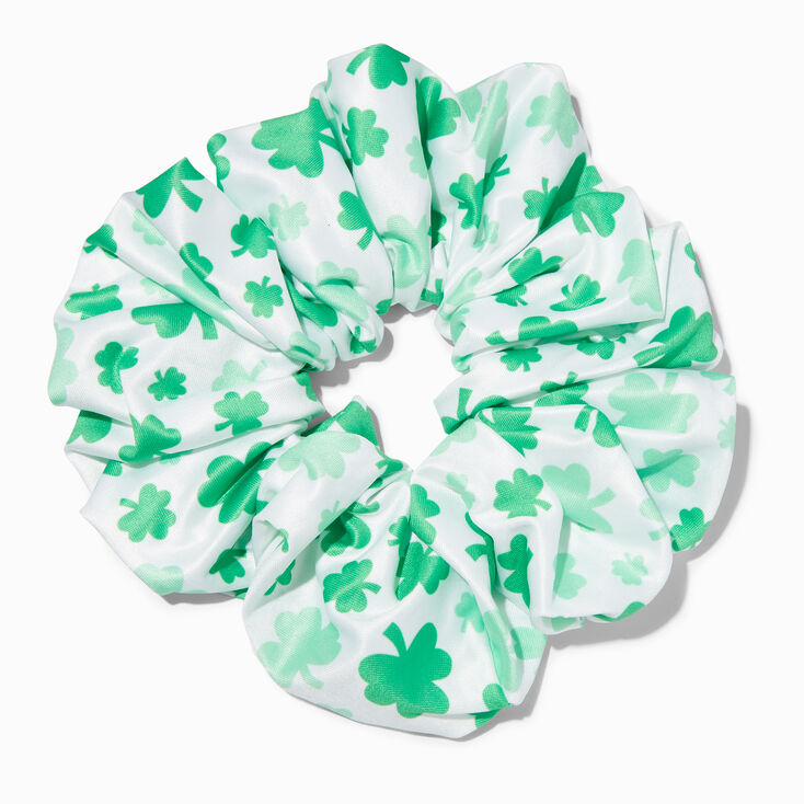 St. Patrick&#39;s Day Shamrocks Giant Hair Scrunchie,