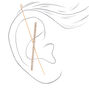 Gold Criss Cross Rhinestone Ear Cuff,