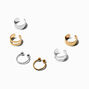 Mixed Metal Basic Ear Cuff Earrings Stackables - 6 Pack,