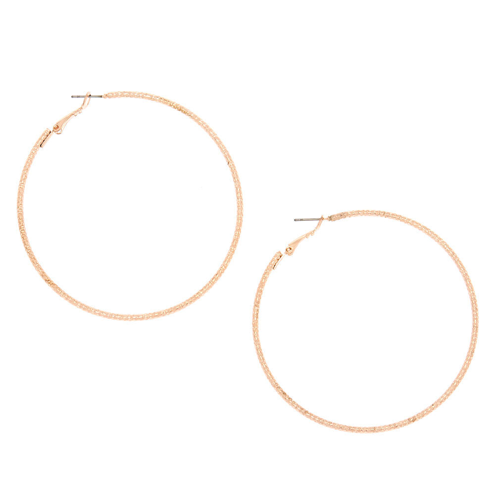 Amazon.com: Sterling Silver Polished Diamond-cut Laser-cut Hinged Hoop  Earrings: Clothing, Shoes & Jewelry