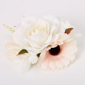 Bouquet Of Roses Hair Clip - Ivory,