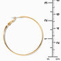 Icing Select 18k Gold Plated 70MM Slick Hoop Earrings,