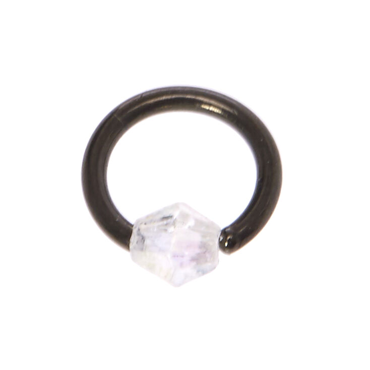 16G Black Tragus Hoop,