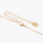 Gold Pearl &amp; Initial Necklace &amp; Earrings Set - L,