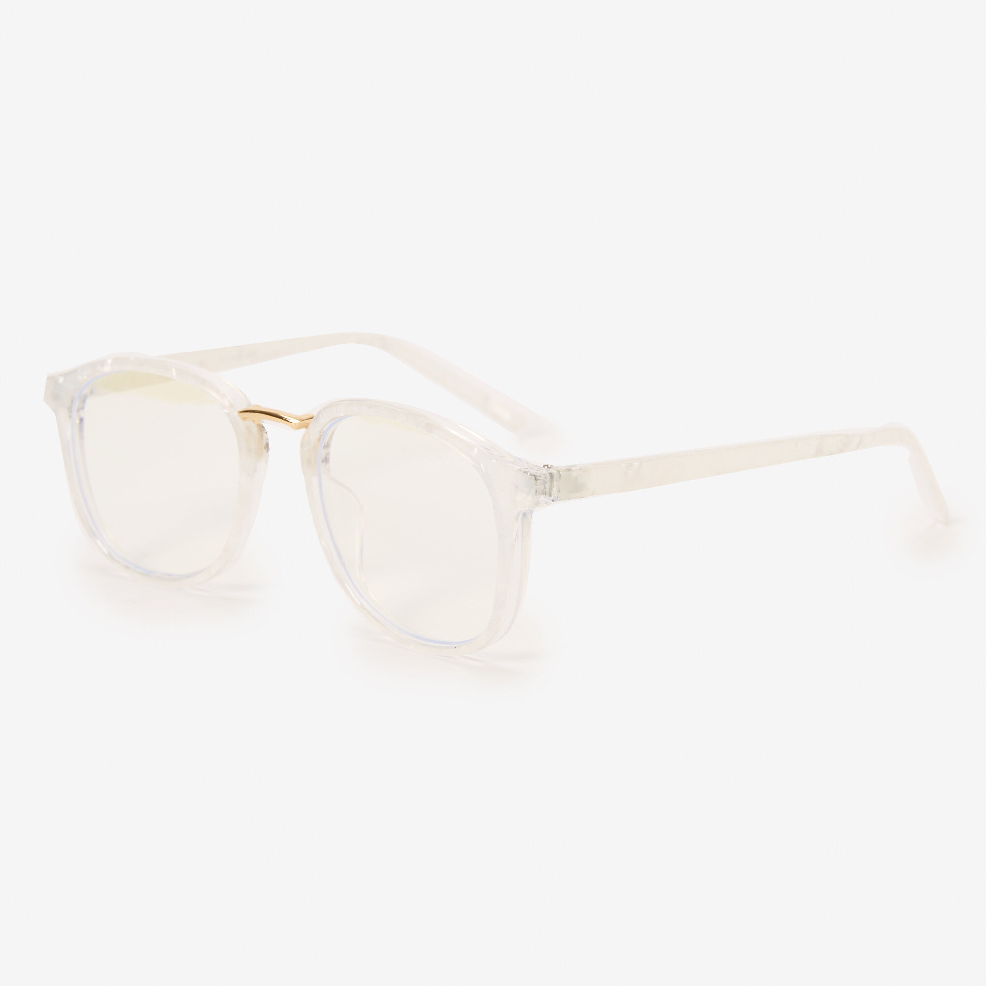 White browline glasses top