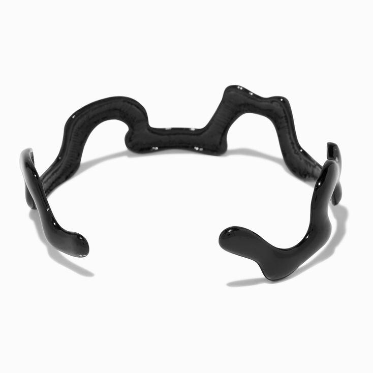 Black Drip Cuff Bracelet,
