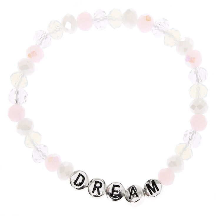 Dream Holographic Beaded Stretch Bracelet - Clear,