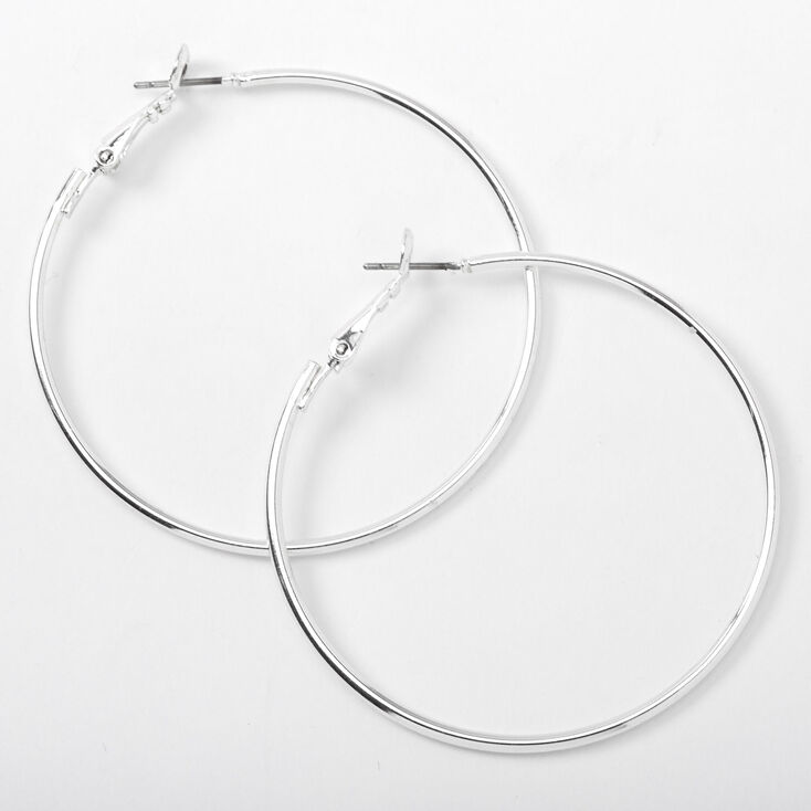 Medium Thin Hoop Earrings,