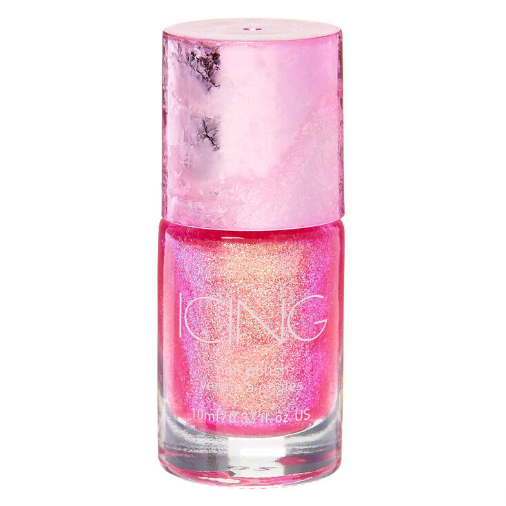 Shimmer Nail Polish - Pink Holo Glitz,