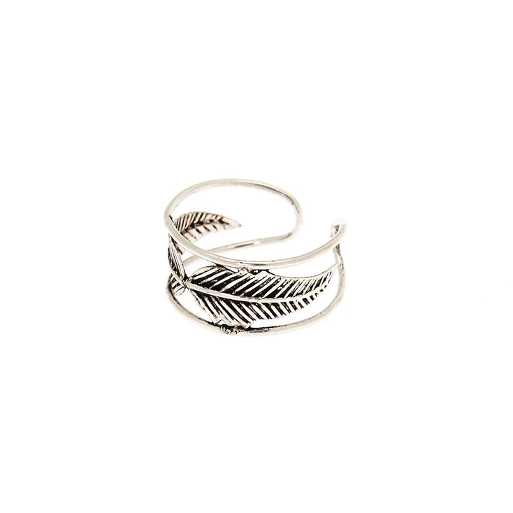 Sterling Silver Double Leaf Toe Ring,