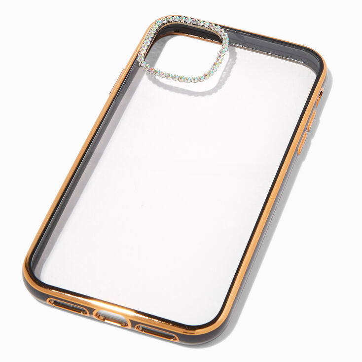 Embellished Clear/Black Phone Case - Fits iPhone&reg; XR/11,