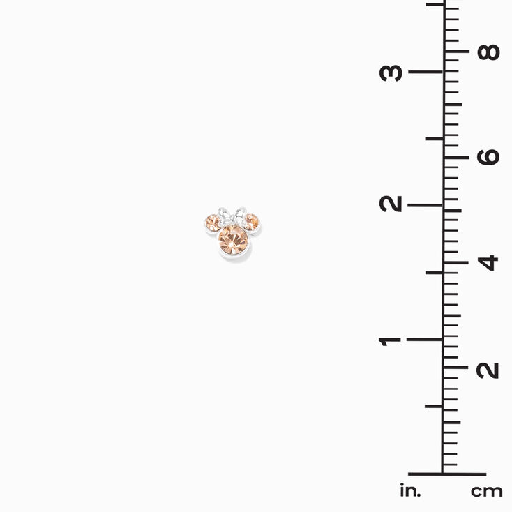 &copy;Disney Minnie Mouse Birthstone Sterling Silver Stud Earrings - June,
