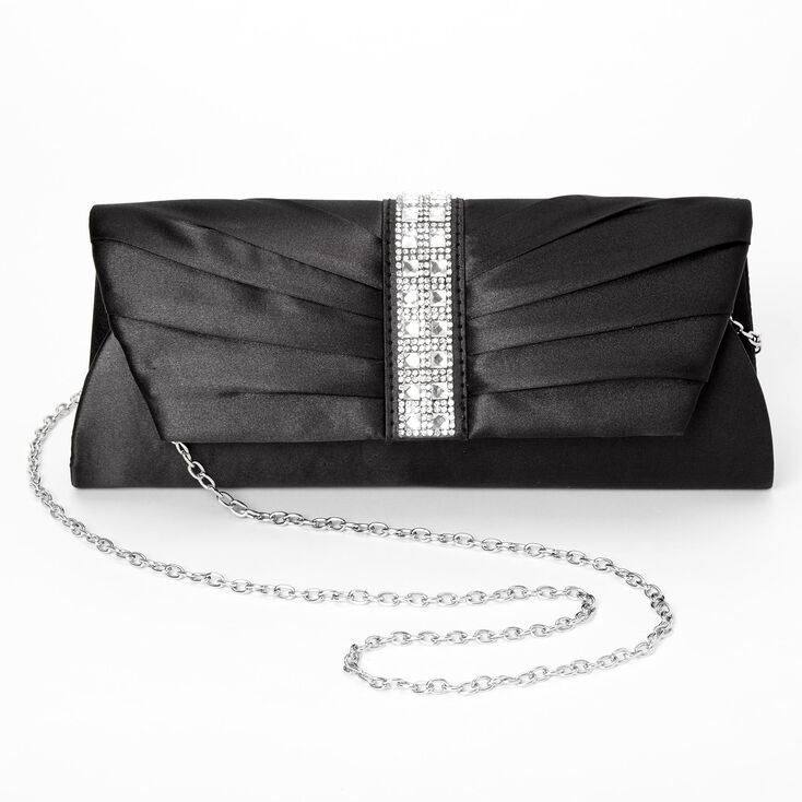 Embellished Clutch Bag - Black,