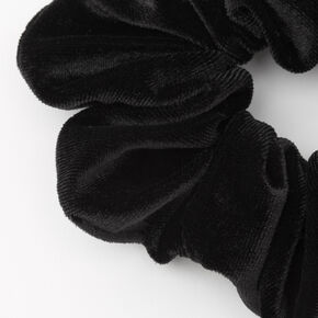 Medium Black Velvet Hair Scrunchie,