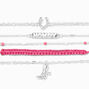 Silver Cowgirl Chain Bracelets - 5 Pack,