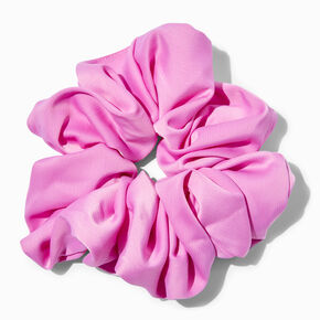Giant Silky Orchid Pink Hair Scrunchie,