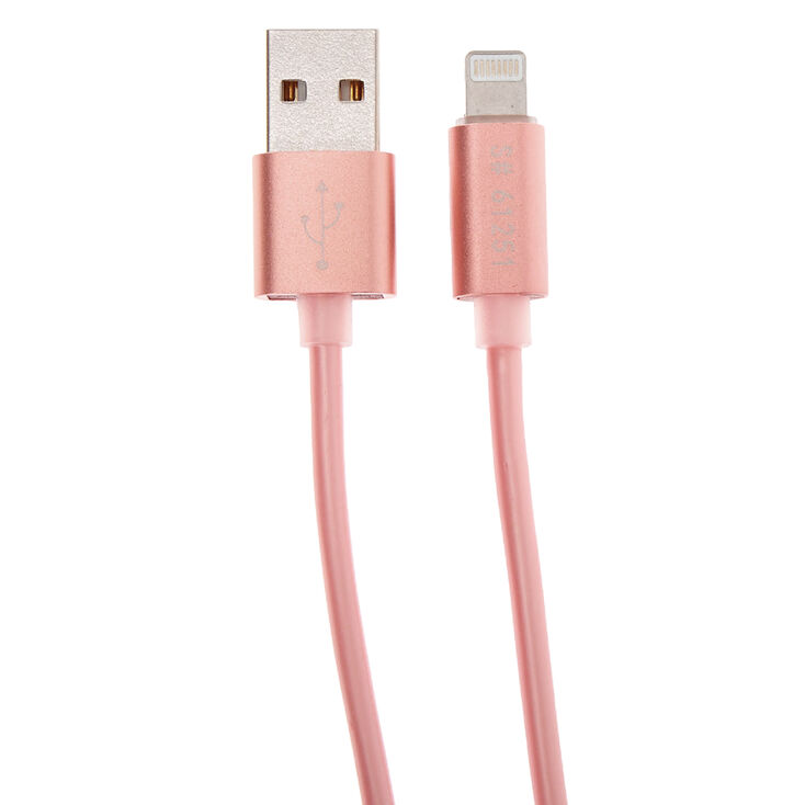 USB 10FT Charging Cord - Rose Gold,