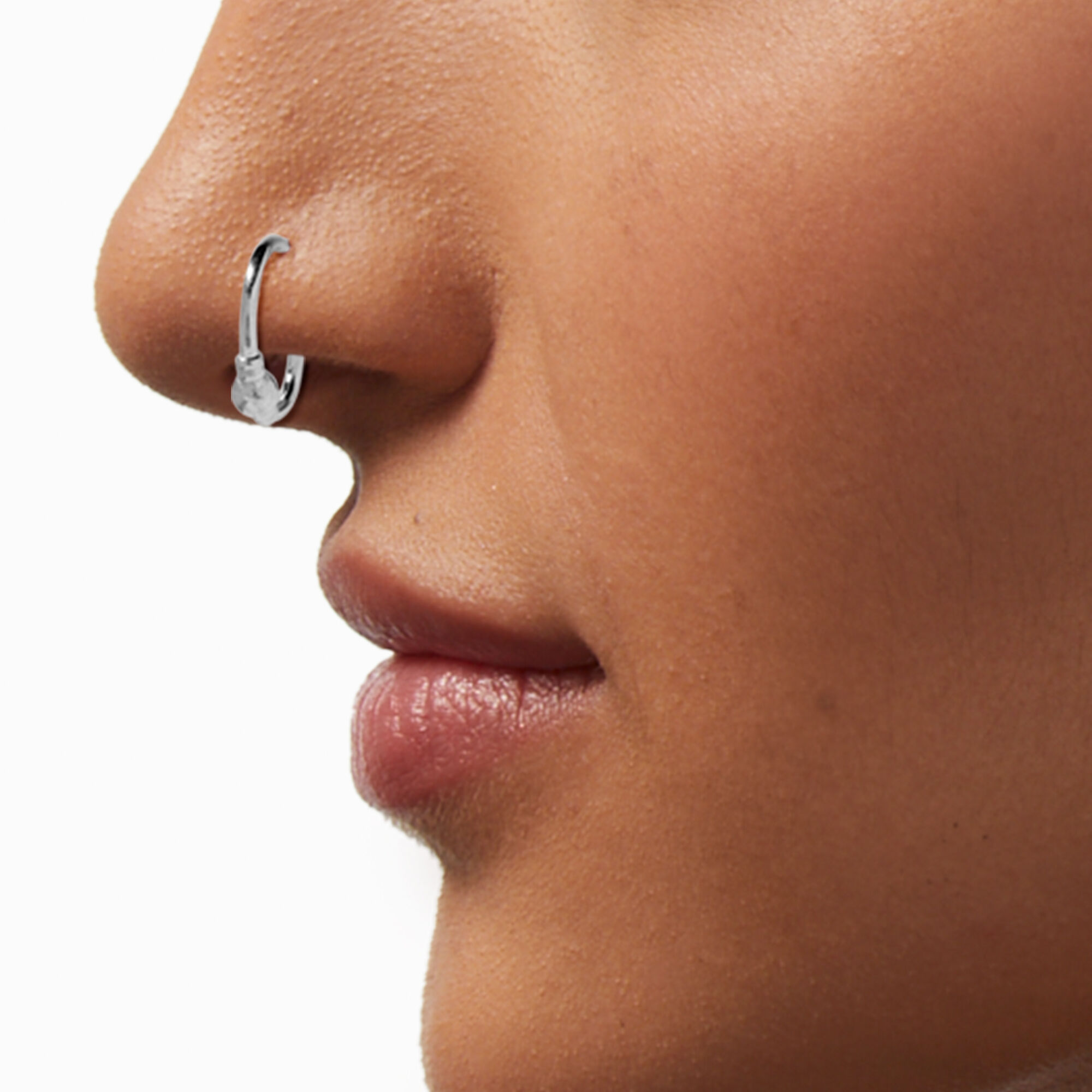 Silver Nose Ring With Ball | Goldmark (AU)