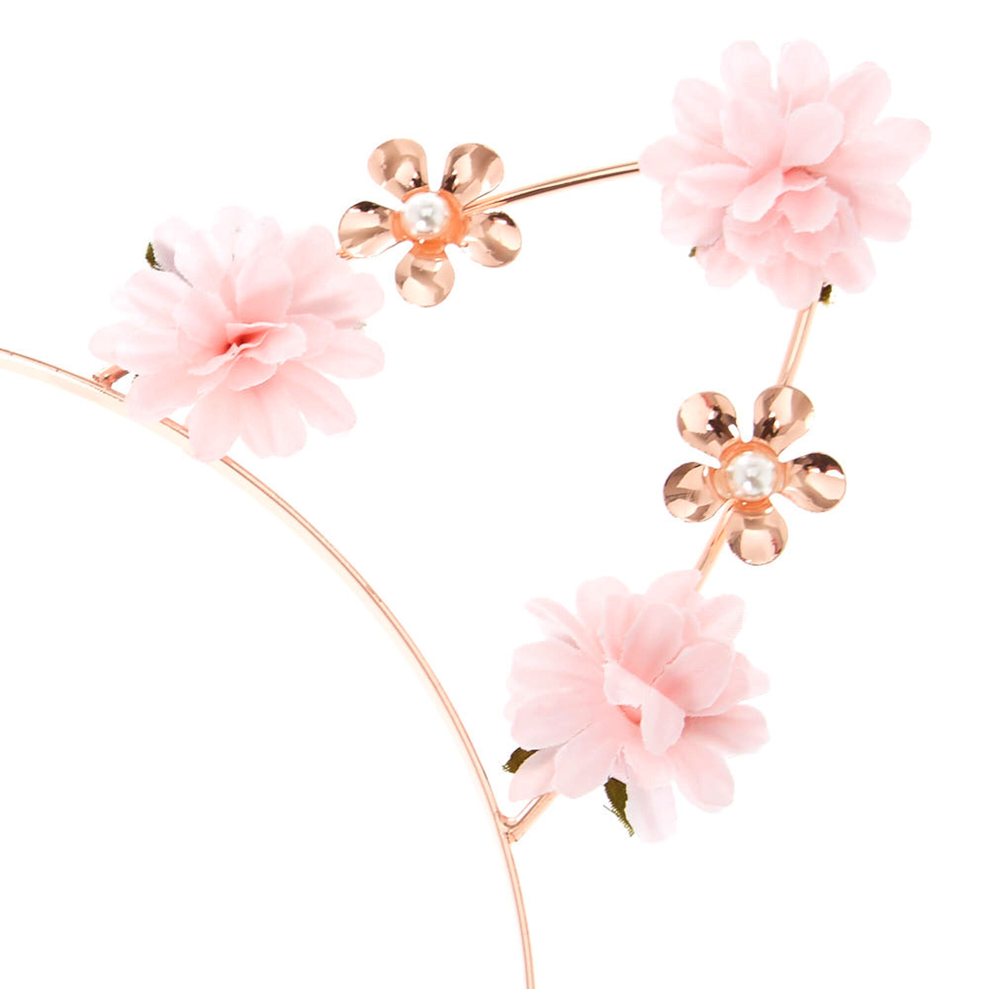 Pastel Petal Cat Ears Headband Pink Icing Us