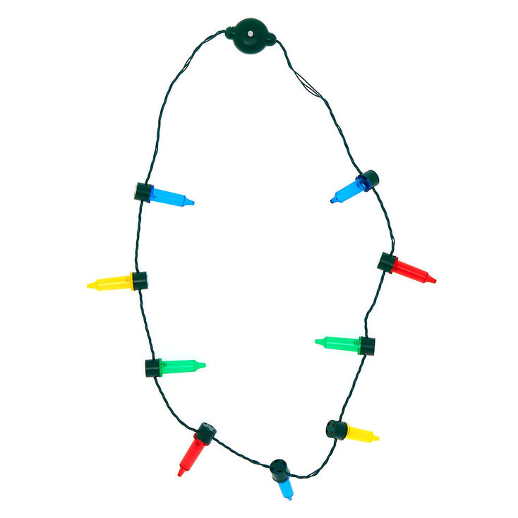 Light Up Christmas Lights Necklace,