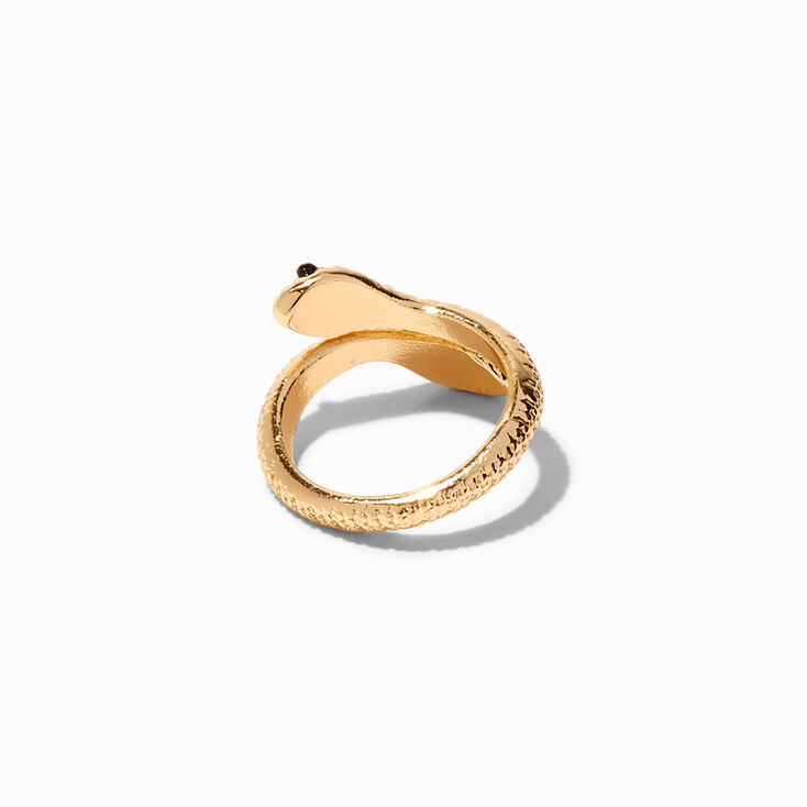 Gold Snake Wrap Midi Ring,