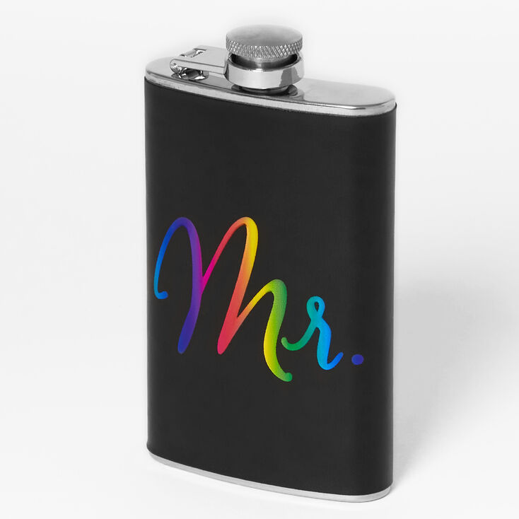 Rainbow Mr. Wedding Flask,
