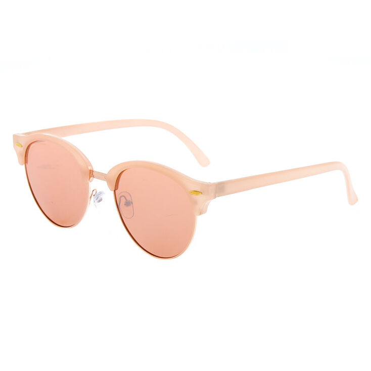 Mod Round Sunglasses - Rose Gold,