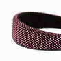Embellished Puffy Headband - Pink/Black,