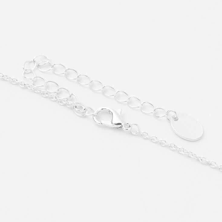 Silver Zodiac Charm Pendant Necklace - Aries,