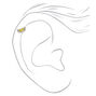Silver 16G Embellished Lemon Cartilage Stud Earrings - 3 Pack,