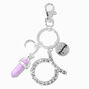 Taurus Mystical Gem Silver Zodiac Keychain,