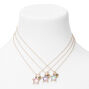 Best Friends Holographic Turtle Pendant Necklaces - 3 Pack,