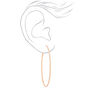 Rose Gold 70MM Laser Cut Hoop Earrings,